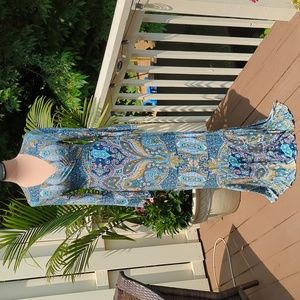 Boho Wrap Maxi Dress NWOT